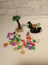 Fish Tank Aquarium accessories lot (1) Coconut Tree (1) Coral Reef (41) Stones