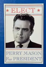 Perry Mason TV Magnet, Raymond Burr Magnet, Perry Mason For President Magnet