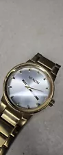 Nixon watch - The Cannon - All Gold, stainless steel, needs repairs ("FOR PARTS"