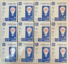 GE 60WATT Light Bulbs Crystal Clear 750 Lumens Dimmable Classic 24 Bulbs 12 Pack