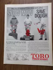 1960 Toro Power Handle 3 HP snowplow Lawn Mower