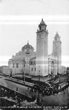 SEATTLE Washington State postcard RPPC US USA St James Cathedral dedication 1907