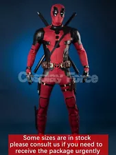 Deadpool 3 Wade Wilson Cosplay Costume Jumpsuit Mask Premium Version C08327