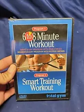 Total Gym 6 to 8 Minute Workout Smart Training Workout DVD Program 1 & 2 New