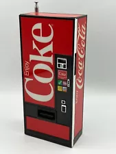 Vintage 7.5" Coke Coca-Cola Vending Machine AM/FM Radio, For Repair or Display