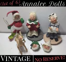 ✨VINTAGE✨ (Lot Of 6) Old Annalee Dolls: Random Collection