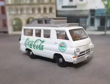 M2 Machines 1965 Dodge A100 Coca Cola Window Van 1:64 scale with Rubber Tires