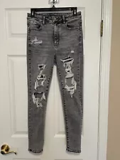 American Eagle GRAY & Black Super Hi Rise Jegging Private for ysg6j4