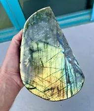 5.1 Pound: Labradorite Feldspar Polished / Rough Display from Madagascar