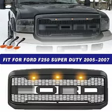 Front Grill Fit For Ford F250 Super Duty 2005-2007 Raptor Style Black W/Letter (For: 2006 Ford F-250 Super Duty)