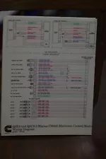 Cummins QSL9 and QSC8.3 Marine CM850 Electronic Control Module Wiring Diagram