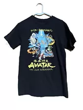 Avatar The Last Airbender Black Shirt Size Small Cartoon Manga Aang Appa Sokka