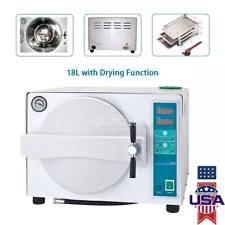 18L Dental Autoclave Steam Sterilizer Automatic Medical Sterilizition w/ Drying