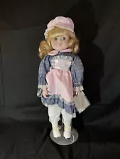 15.5” Bradley Dolls Porcelain Sweatheart Jeanne Vintage Rare W Original Box New