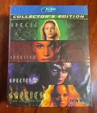 Species Collector's Edition Blu-Ray Set 1,2,3,4 RARE! Natasha Henstridge NUDE!