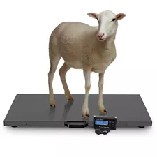 Heavy Duty 1100lbs Digital Livestock Scale Large Pet Dog Sheep Goat Scale Black