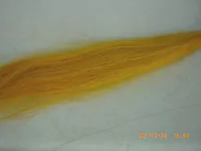 Horse Hair, Natural, Dyed, 1 Ounce, 13-14 Inches, Yellow