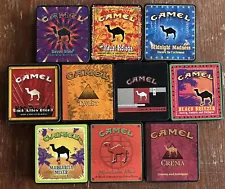 Vintage Camel Cigarette EMPTY Tins - Lot Of 10 - Izmir Stinger, Crema + More