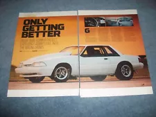 1993 Ford Mustang LX Coupe Article "Only Getting Better"