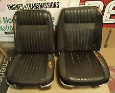 67 1967 Ford Galaxie 500 XL factory black bucket seats Mercury Marauder set pair (For: 1967 Ford Galaxie 500)