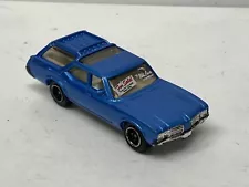 Matchbox Oldsmobile Vista Cruiser 1971 Blue For Sale Sign Mattel Unboxed