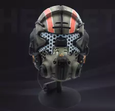 1X Titanfall 2 Jack Cooper Game Helmet Resin Cosplay LED Glow Eyes Mask For Men