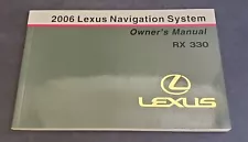 For 2006 Lexus RX 330 Navigation System Owners Operators Manual