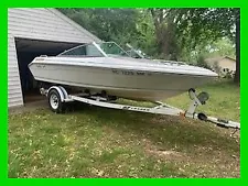 1989 Sea Ray Open Bow 16’ Runabout Boats Gas Outboard Mercruiser 130 & Trailer