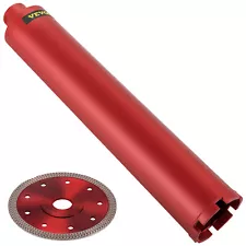 VEVOR Wet Diamond Core Drill 3" Bit Hole Saw for Concrete Brick & Hard Material