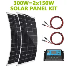 Bifacial 300W Watt 12V Solar Panel Mono High Efficiency PV for Sunshed