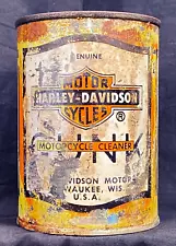 HARLEY-DAVIDSON GUNK MOTORCYCLE CLEANER ONE PINT OIL CAN