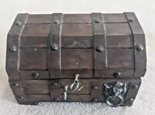 Rare Vintage Wooden Pirates/Treasure Chest For Play/Display