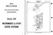 BELL-47 PARTS SERVICE MANUAL ARCHIVE rare historic details H-13 Sioux 1970's