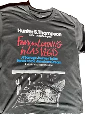 Fear & Loathing in Las Vegas Book Cover t shirt Lucky Brand - Hunter S Thompson