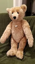 Vintage 1995 27" Replica of 1909 Steiff Blonde Limited 5000 Teddy Bear.