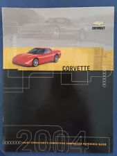 2004 Corvette Sales Consultant's Competitive Comparison Reference Guide Chevy H