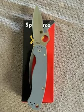 Spyderco Paramilitary 2 Emerson Satin Elmax Blade Gray G10 Mint C81GPGYW2