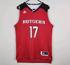 Rutgers Scarlet Knights #17 Adidas NCAA 2017 Basketball Jersey Mens Size S