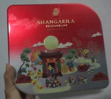 tin box empty for premium moon cake shangarila restaurant ad tv show movie prop