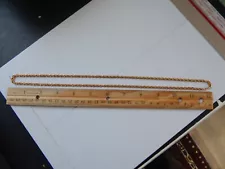 24 k gb rope chain gold bonded 24" over 1/2 ounce .. 19 grams .. free ship