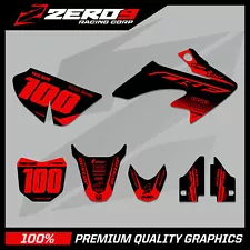 HONDA CRF 50 MOTOCROSS GRAPHICS MX GRAPHICS KIT BLOCK BLK/RED