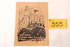 RARE WW2 Pro German Anti Communist Propaganda Flyer