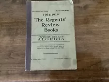 Antique New York State Regents Review Books 1900' algebra Free Shipping