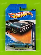 Hot Wheels MUSCLE MANIA '11 ~ '71 DODGE CHARGER (Blue) (108/244) V0054 New!