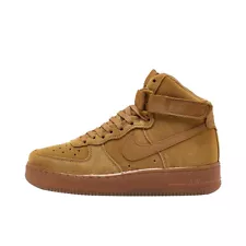 Big Kid's Nike Air Force 1 High LV8 3 Wheat/Wheat-Gum Light Brown (CK0262 700)