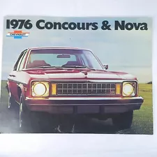 1976 Chevrolet Concours & Nova Sales Catalog Brochure / Dealer Advertisements Ad