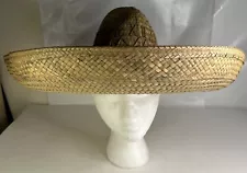 Authentic 18” Mexican Sombrero Straw “Mexican” Hat for Cinco de Mayo Party Decor