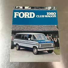 Vintage 1980 FORD Club Wagon Sales Brochure E100, E150, E250, E350