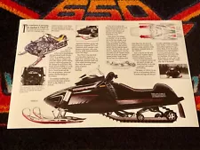 ð ‘92 YAMAHA 750 VMAX-4 Snowmobile Poster vintage sled V-MAX (4cyl Thunder)