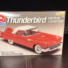 Vintage AMT/Ertl 1:25 Scale 1957 Ford Thunderbird Hardtop Convertible Open Box